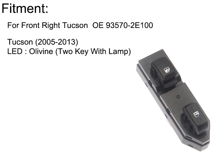 Tucson Hyundai Electric Window Switch Two Keys LED Multi Purpose