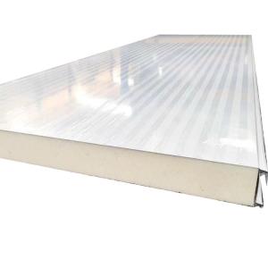 China Warehouse White Insulated PU Sandwich Roof Panel With Seamless Connection wholesale