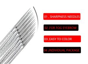 China Universal 18 Pin Manual Shading Needles Microblading Blades #316 Stainless Steel wholesale