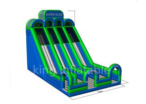 China 0.55mm High Commercial Park Inflatable Water Slide Sports Game wholesale