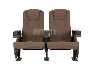 China Tip Up Armrest Commercial Movie Theater Seating High Strength Steel Structure wholesale