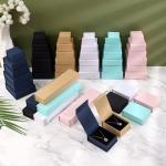 Customized Jewelry Paper Box Book Shape Magnetic Closure Jewelry Box