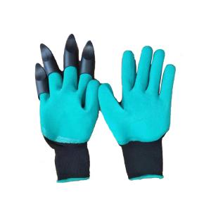 China Natural Latex Garden Loose Claw Labor Gloves With Nylon Heart wholesale