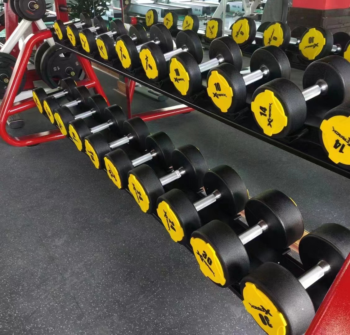 Wholesale Commercial Gym Fitness Equipment Urethane Dumbbells