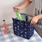 Fresh Keeping Insulated Cooler lunch Bag With Silk Screen Printing