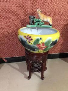 China Aquariums Accessories Lotus Pattern CCC Koi Fish bowl wholesale