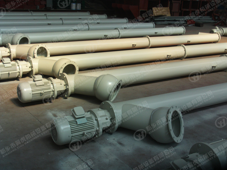 Inclined Cement Screw Tube Conveyor 1.5KW Power For Cement And Grain