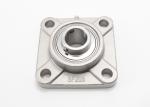Flange Mounted Stainless Steel Pillow Block Relubricatable 4 Holes Bearing