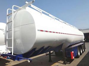 China 4 Axles Steel Petroleum Oil Tank Trailer High Bearing Capacity wholesale