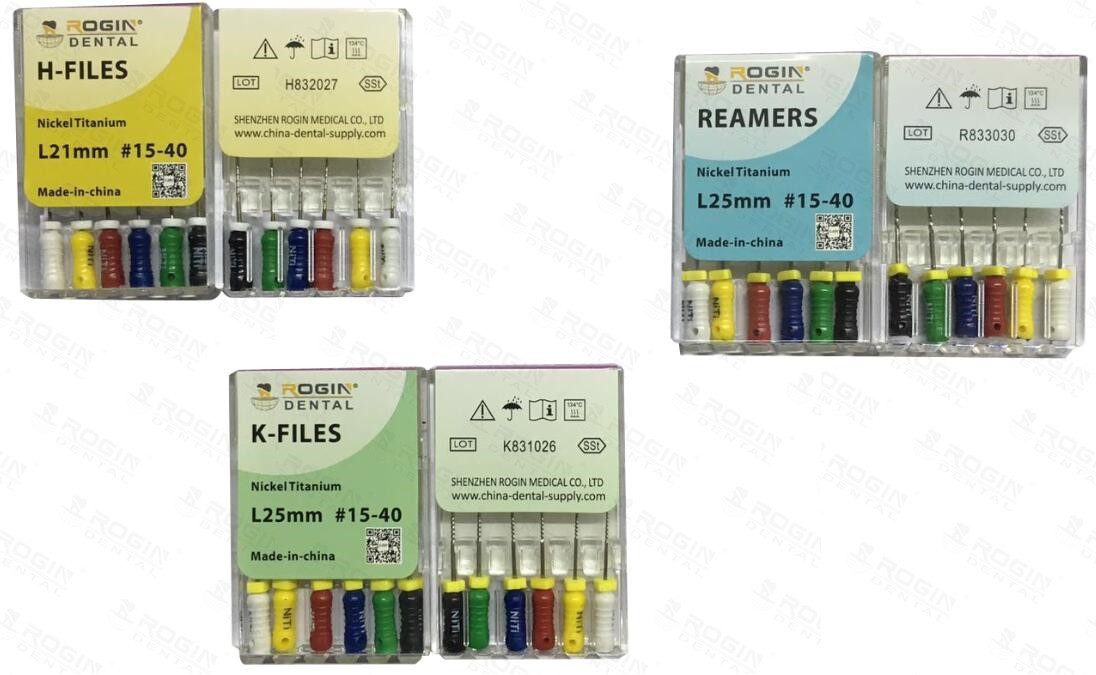 Dental Endo Files Super Flexible H K Niti Endodontic Files And Reamers Pack Of 6 Pcs Per Box Root Use ForCanal Treatment