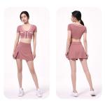 Custom Pleated Womens Tennis Skirt high Elastic Girls Sportswear