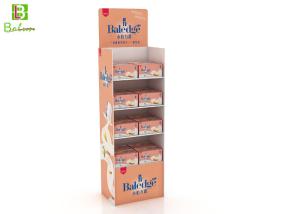 China Advertising Cardboard POS Display , 3 Tier Printed Cardboard Display Stands wholesale
