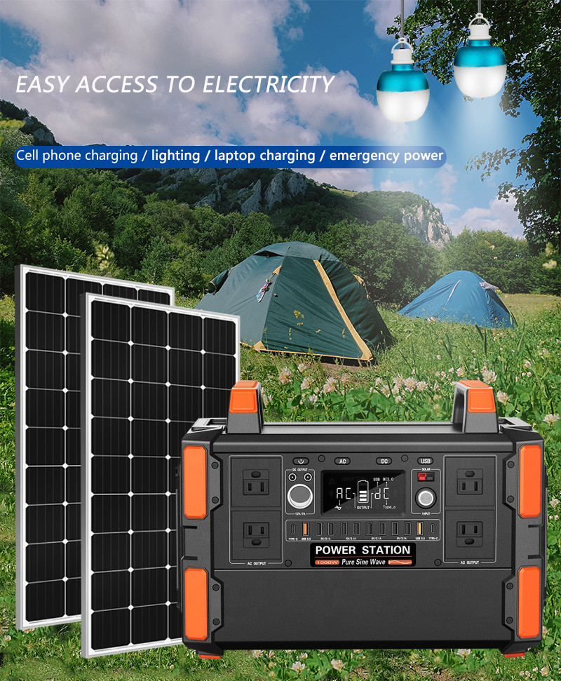 200W Portable Solar Generators Household Power Generation Systems