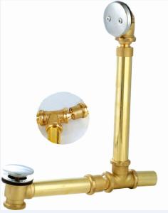 China T shape pop up bath tub drain, exposed bath waste wholesale