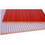Melamine Surface Perforated Wood Acoustic Panels Polyester Fiber Hotel Acoustic
