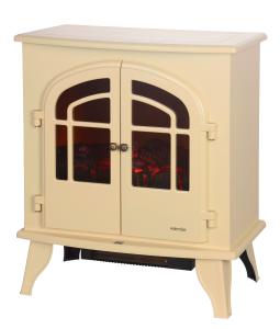 China Beige White Freestanding Electric Fireplace TNP-2008S-C2 With High Efficiency wholesale