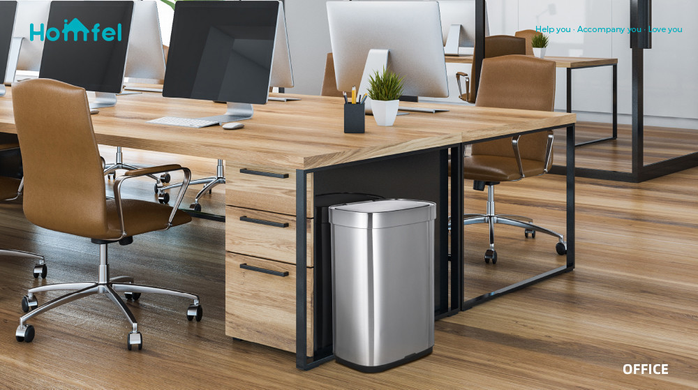 Household 65L Touchless Smart Sensor Waste Bin for Office Kitchen Stainless Steel Automatic Garbage Container