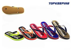 China Colorful Fashion Men Rubber Slipper EVA Cartoon Flat Flip Flop wholesale