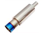 370mm 2" Inlet 3" Outlet 304 Stainless Steel Exhaust Muffler