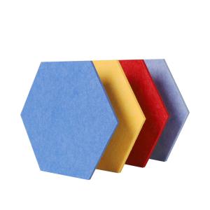 China Sound Absorbing Polyester Fiber Acoustic Wall Panels Hexagon wholesale