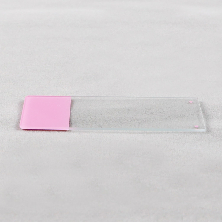 CE Approved Prepared Types Of Pink Frosted Color Microscope Slides And Coverslips
