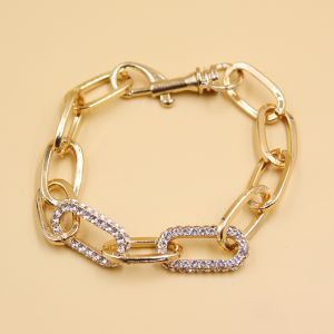 Fashion Crystal Chain Bracelet for Women Men Jewelry Gift