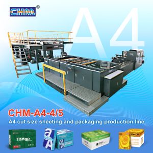 China Fully Automatic A4 Paper Making Machines Steel CHM Paper Tube Packaging Machine wholesale