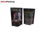 Stand Up Aluminum Foil Plastic Tobacco Pouch Child Proof Zipper Bags Moisture