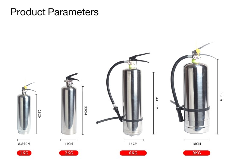 Stainless Steel Non Magnetic Fire Extinguisher Maximum Protection Safety