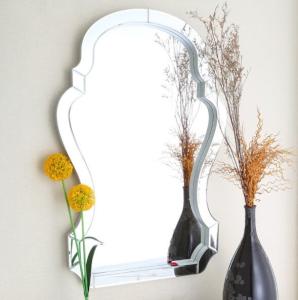 China Water Proof Sliver Antiqued Glass Wall Mirror Customized Logo Available wholesale