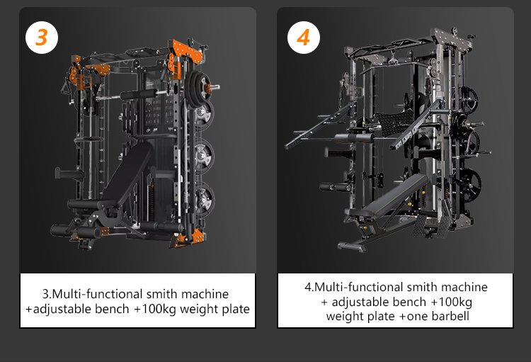 Arm Chest Leg Press Multi Functional Smith Machine Strength Training