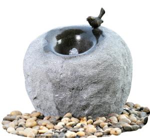 China Cement Material Modern Outdoor Fountains , Rock Color Stone Garden Fountains wholesale