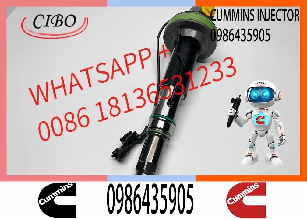 Common Rail Diesel Fuel Injector 0986435905 For Cummins QSK19 QSK38 QSK60