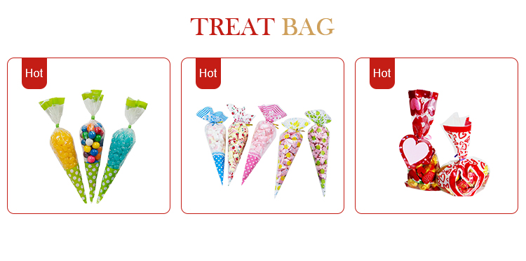 Small Clear Cellophane Gift Bags For Grocery Store / Boutique / Supermarket