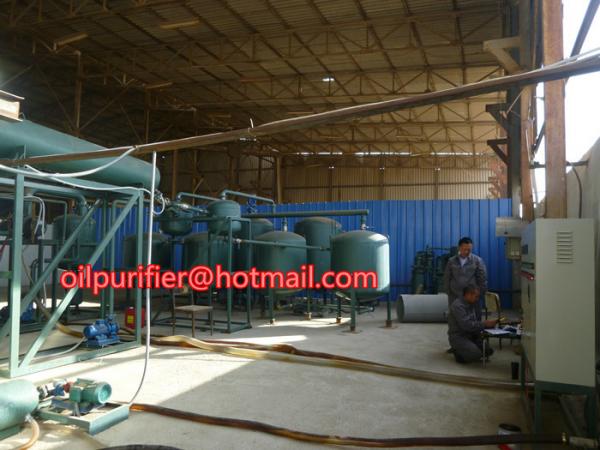 Quality engine oil distillation regeneration equipment,used motor oil recycling plant machine for sale