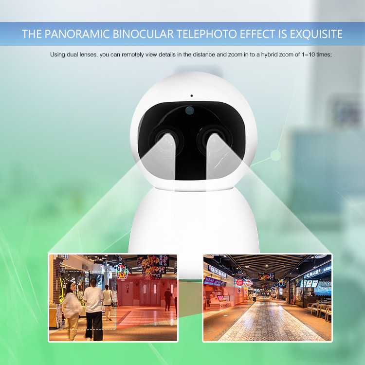 5V 2A 15m Binocular lens 4k Surveillance Camera Night Vision