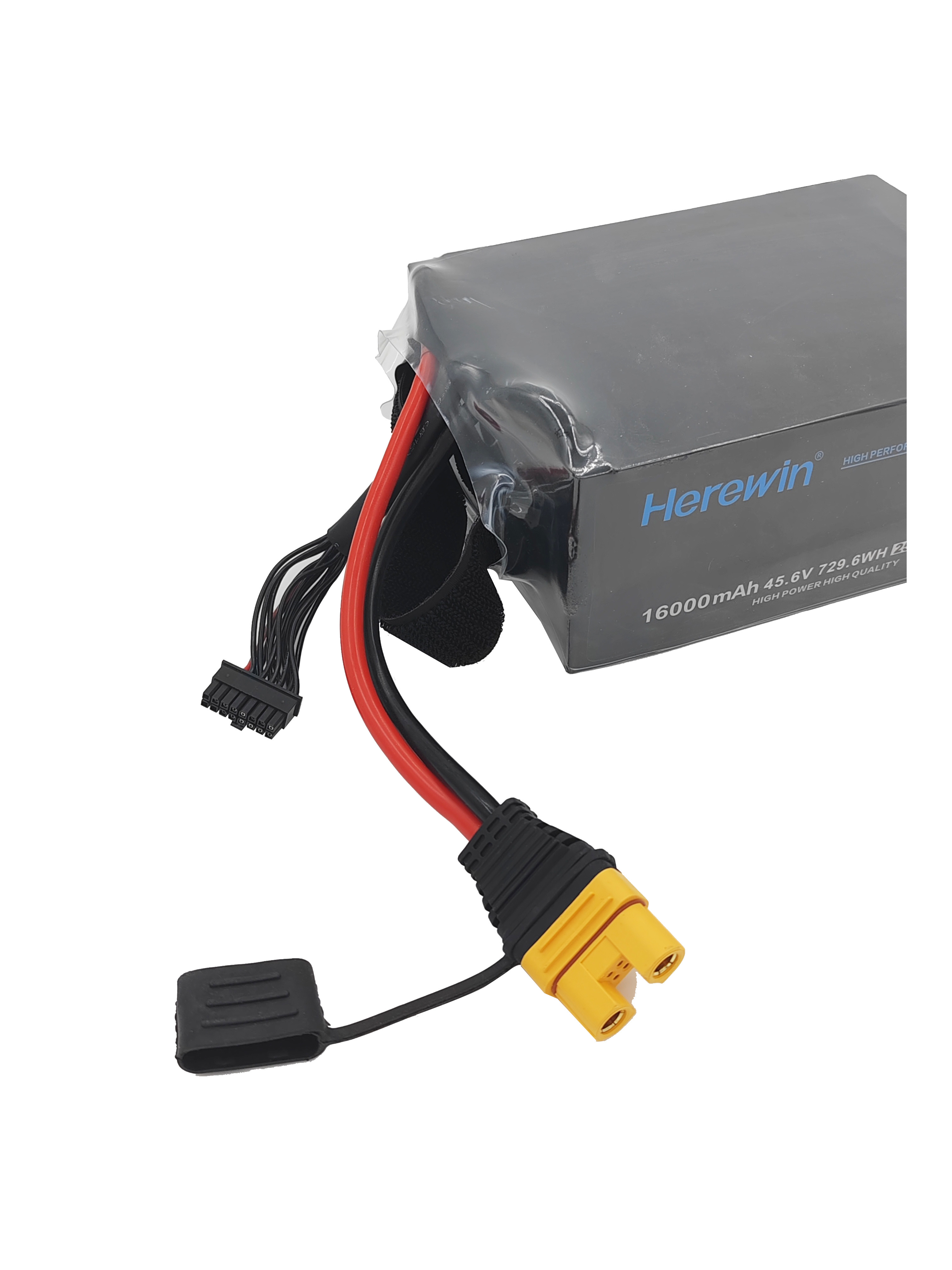16000mAh 12S 45.6V 25C LiHv Pouch Cell Battery Soft Pack Herewin UAV Battery