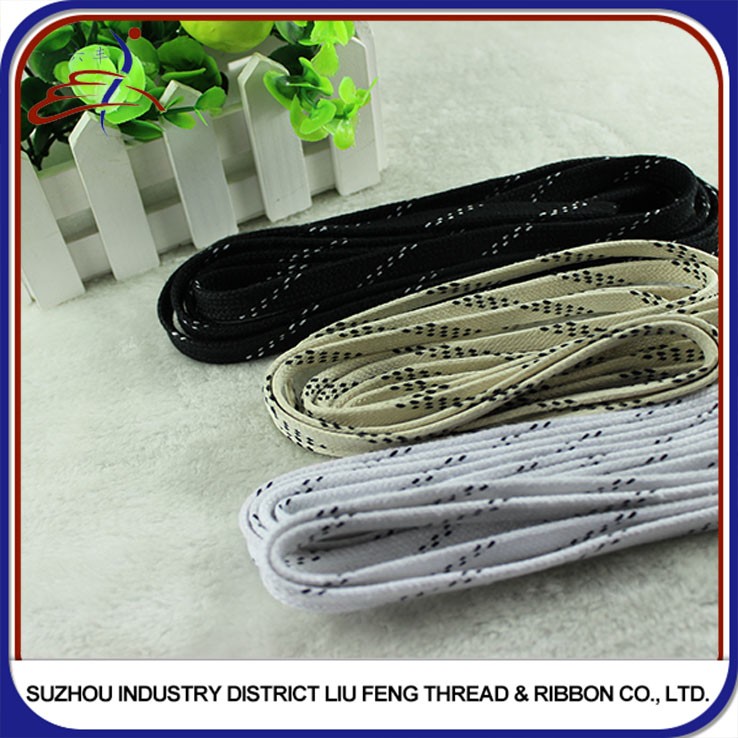 10mm Ice Hockey Skate Laces Polyester Waxed Hockey Laces