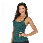 Customized Female Plain One Piece Swimsuits Polyester Swim Suit