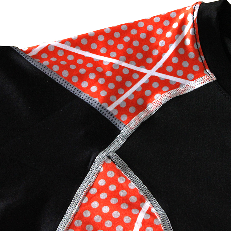 Long Sleeve Screen Printing Rash Guards Excellent Elasticity Double Stitched Seams