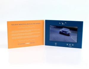 China VIF Free Sample 7 inch Video Greeting Card , lcd video business cards for promotional activities wholesale