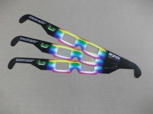 China Custom PVC / PET paper frame tv 3d fireworks glasses for promotion wholesale