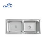 modern international SUS304 kitchen sink double bowl kitchen sink for house