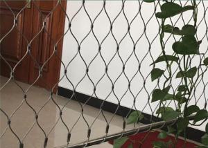China Green Wall Stainless Steel Cable Trellis Diamond / Rhombus Mesh Shape wholesale