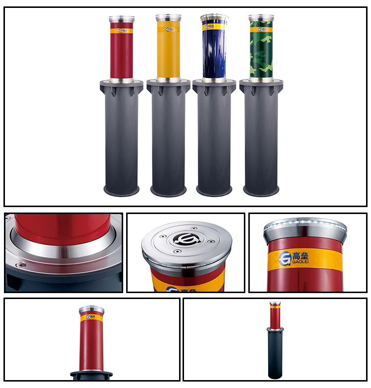 Detachable 2800 Rpm Lockable Parking Bollards 2 Times / Minute For Car Parks
