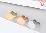 Anti Corrosion 3.5g Mens Stainless Steel Signet Rings