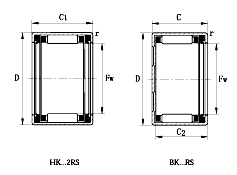 Drawn Cup needle roller bearing HK0912 ，HK0810