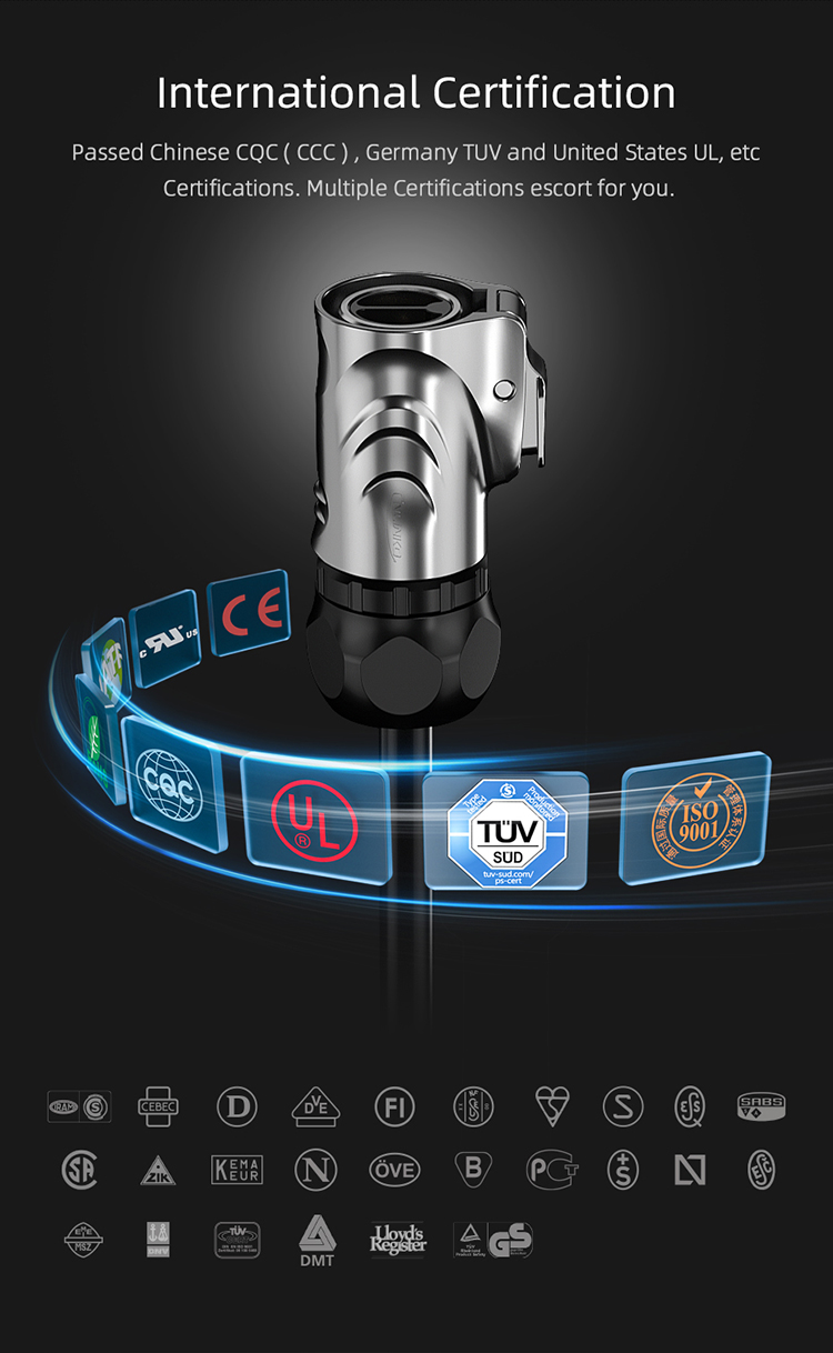 Cnlinko LP 20 2 Pin Plastic and Metal Aviation Connectors Wiring Screw Ip68 Waterproof Cable Connector
