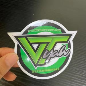 China Strong Adhesive Glossy Lamination PVC Vinyl Sticker Freezing Resistant wholesale