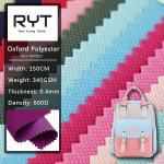 600 Denier 340GSM Poly Oxford Fabric Backpack Produced Material